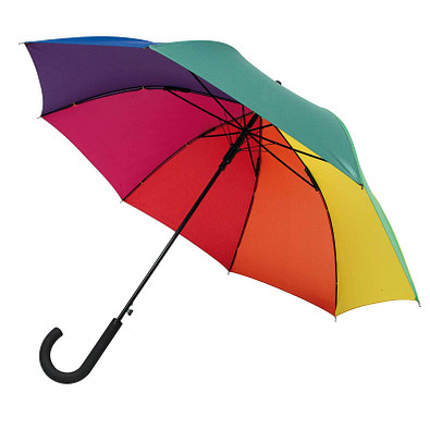 Automatik-Stockschirm Comfort, regenbogenfarben