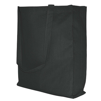 Baumwoll-Shopper Einkaufstasche, schwarz