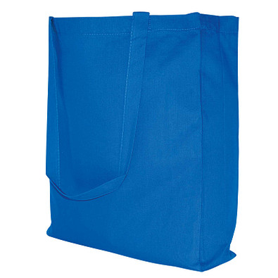 Baumwoll-Shopper Einkaufstasche, royalblau