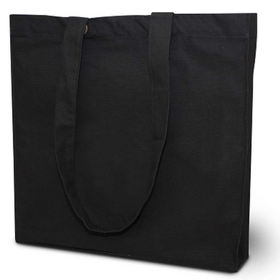 Joytex® Baumwoll-Einkaufstasche Strong, lange Henkel, schwarz