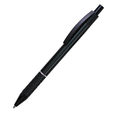 Metall-Druckkugelschreiber Mallorca, blaue Mine, schwarz