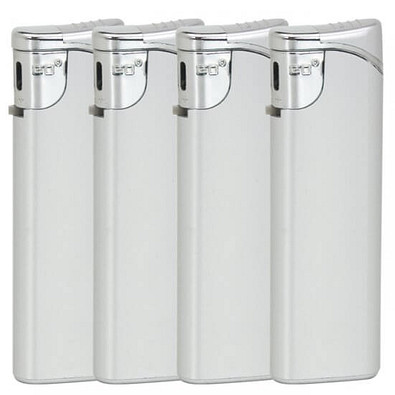 Werbe-Set: 500 Feuerzeuge im Streuartikel-Set, inkl. Druck, silber