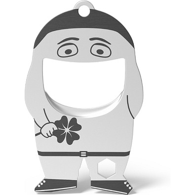 FLASCHENÖFFNER fred luck, silber