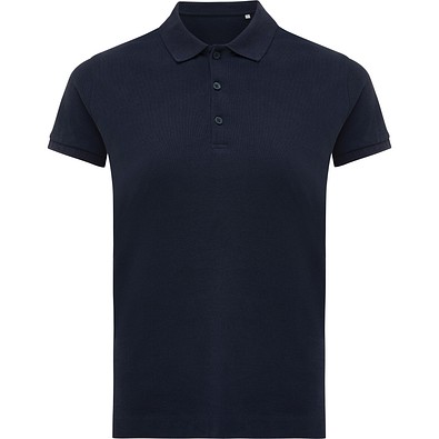Iqoniq Yosemite Damen Piqué-Poloshirt aus rec. Baumwolle, navy blau, L