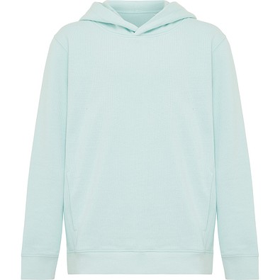 Iqoniq Yengo KidsHoodie mit Seitentaschen aus rec. Baumwolle, crushed mint, 34