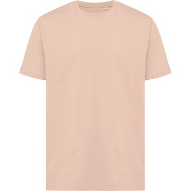 Iqoniq Kakadu relaxed T-Shirt aus recycelter Baumwolle, peach nectar, XXS
