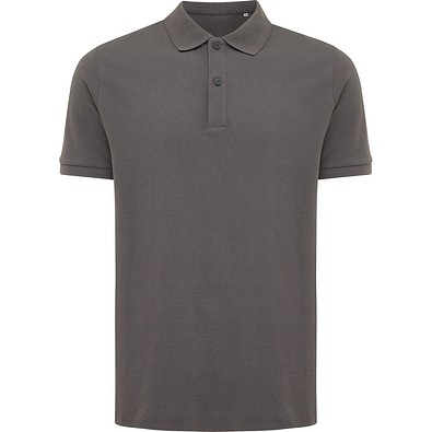 Iqoniq Yosemite Piqué-Poloshirt aus recycelter Baumwolle, anthrazit, S