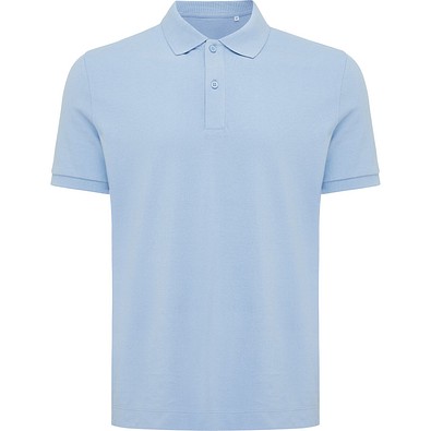 Iqoniq Yosemite Piqué-Poloshirt aus recycelter Baumwolle, sky blue, S