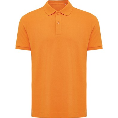 Iqoniq Yosemite Piqué-Poloshirt aus recycelter Baumwolle, orange, S