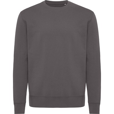 Iqoniq Kruger Relax-Rundhals-Sweater aus recycelt. Baumwolle, anthrazit, XL