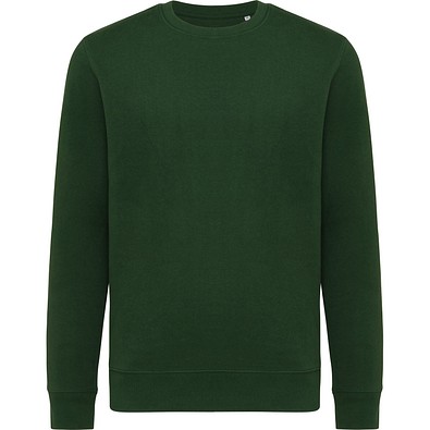 Iqoniq Etosha Lightweight Sweater aus recycelter Baumwolle, forest green, XXS