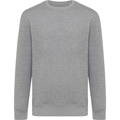 Iqoniq Etosha Lightweight Sweater aus recycelter Baumwolle, light heather anthracite, XXS