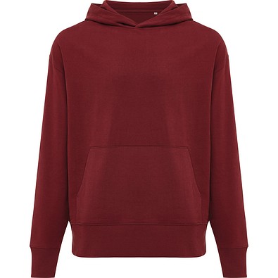 Iqoniq Yoho Relax-Hoodie aus recycelter Baumwolle, burgunderrot, XS