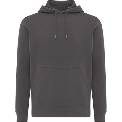 Iqoniq Rila Lightweight Hoodie aus recycelter Baumwolle, anthrazit, XXS
