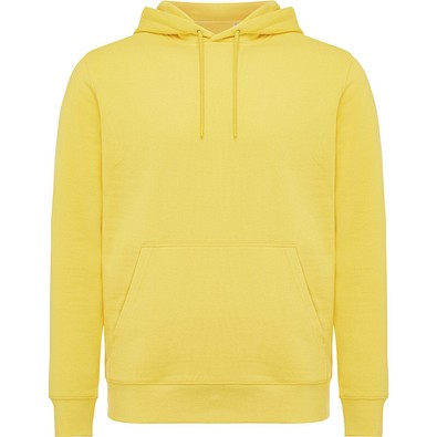 Iqoniq Rila Lightweight Hoodie aus recycelter Baumwolle, gelb, S
