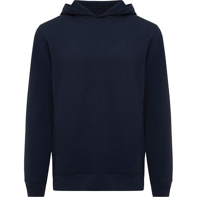 Iqoniq Yengo Hoodie mit Seitentaschen aus rec. Baumwolle, navy blau, XS
