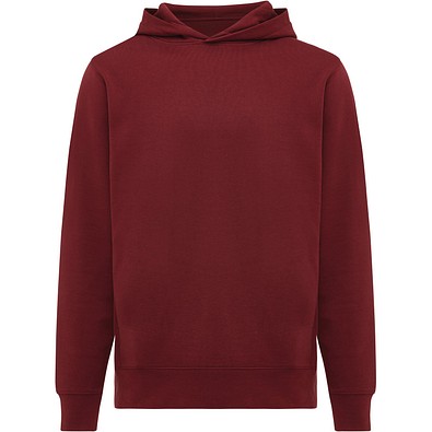 Iqoniq Yengo Hoodie mit Seitentaschen aus rec. Baumwolle, burgunderrot, XS