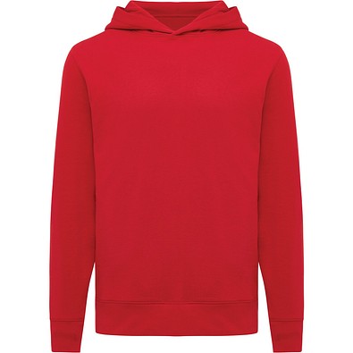 Iqoniq Yengo Hoodie mit Seitentaschen aus rec. Baumwolle, rot, L