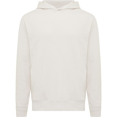 Iqoniq Yengo Hoodie mit Seitentaschen aus rec. Baumwolle, ivory white, XS