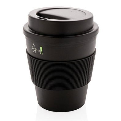 XD COLLECTION Wiederverwendbarer Kaffeebecher, 350 ml, schwarz