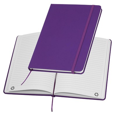 A5 Notizbuch aus Recyclingpapier , lila