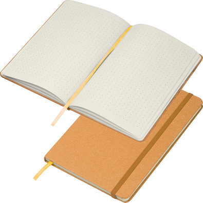 Notizbuch mit Kartonumschlag, DIN A5, braun