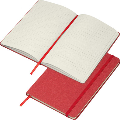 Notizbuch mit Kartonumschlag, DIN A5, rot