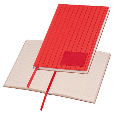 A5 Notizbuch mit Softcover, rot