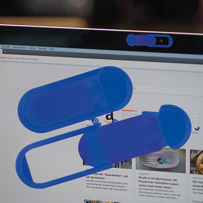 Abdeckung für die Webcam Computer/Laptop, blau