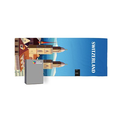 ActiveTowel® Sports 100x40 cm, weiss / individuell