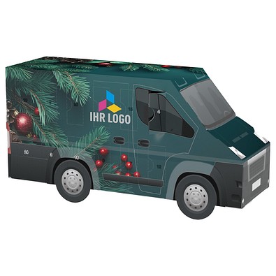 Adventskalender Transporter, Lindt Schokotäfelchen, Edle Tannenzweige
