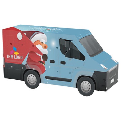 Adventskalender Transporter, Lindt Schokotäfelchen, Little Santa