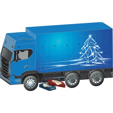 Adventskalender LKW, Sarotti Täfelchen, LED Tanne
