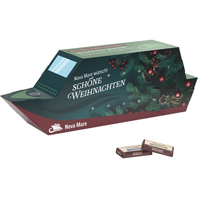 Adventskalender Schiff, Sarotti Täfelchen, inkl. Druck