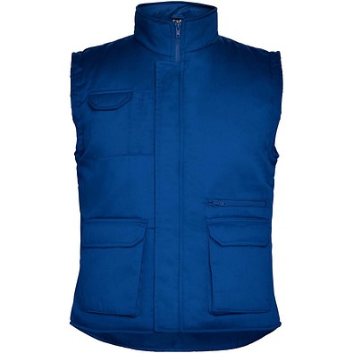 Almanzor Vielseitige Thermo Arbeitsweste mit hohem Kragen, royalblau, M