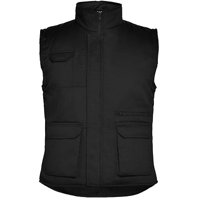 Almanzor Vielseitige Thermo Arbeitsweste mit hohem Kragen, schwarz, M
