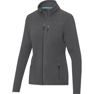 Amber GRS recycelte Fleecejacke für Damen, storm grey, S