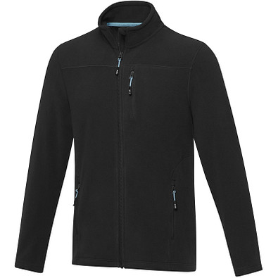 Amber GRS recycelte Fleecejacke für Herren, schwarz, XL