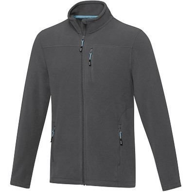 Amber GRS recycelte Fleecejacke für Herren, storm grey, XL