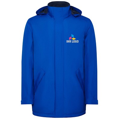 America wattierter Parka für Herren, royalblau, L