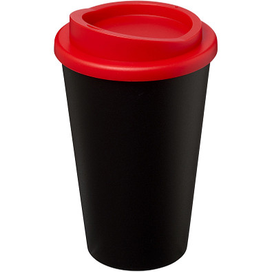 Americano® 350 ml Isolierbecher, schwarz/rot