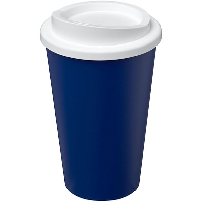Americano® Eco 350 ml recycelter Becher, blau/weiß