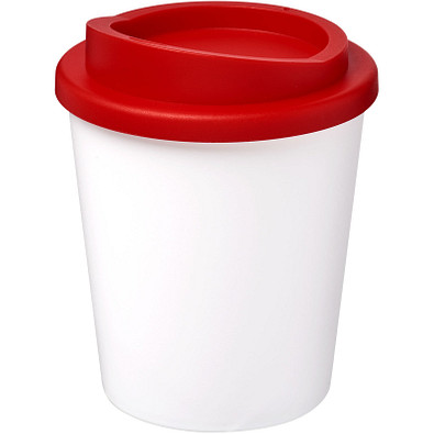 Americano Espresso Isolierbecher, 250 ml, weiss,rot