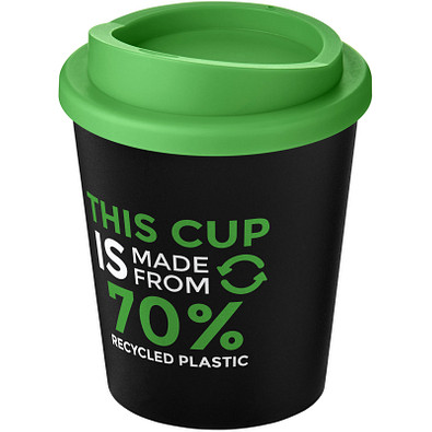 Americano® Espresso Eco 250 ml recycelter Isolierbecher, schwarz/grün