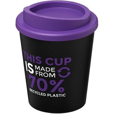 Americano® Espresso Eco 250 ml recycelter Isolierbecher, schwarz/lila
