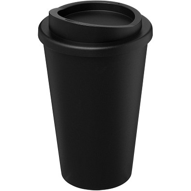 Americano® recycelter isolierter Becher, 350 ml, schwarz