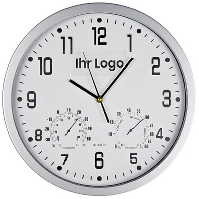 Analoge Wanduhr XL, ø 35 cm, Weiß