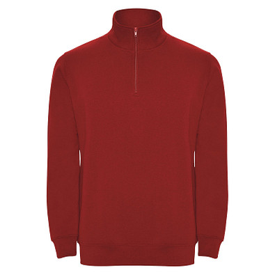 Aneto Pullover mit Viertelreißverschluss, rot, XL