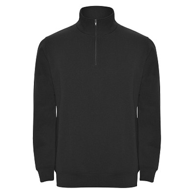 Aneto Pullover mit Viertelreißverschluss, schwarz, XL