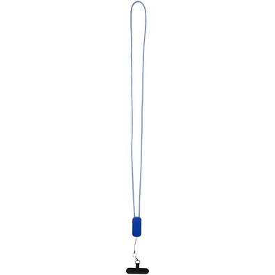 Anser Smartphone Lanyard aus recyceltem Kunststoff mit 27 W 5-in-1 integriertem Kabel, royalblau
